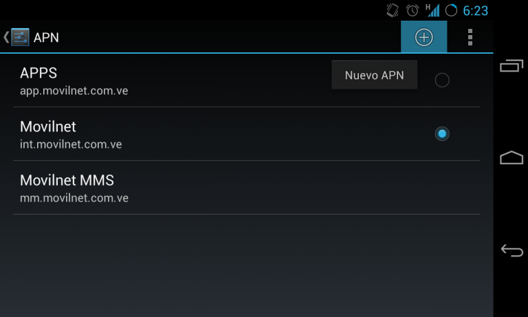 Configurar APN